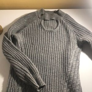 A sweater dress